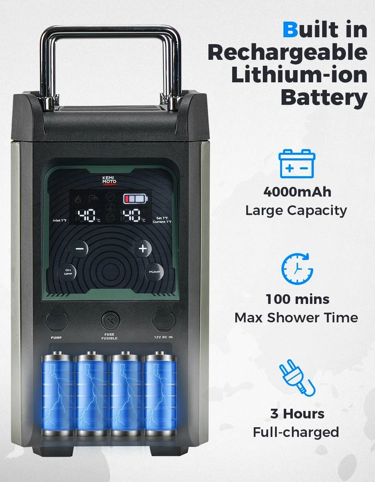 Calentador de agua portátil KE - Outdoor Camping Heater reseña y precio