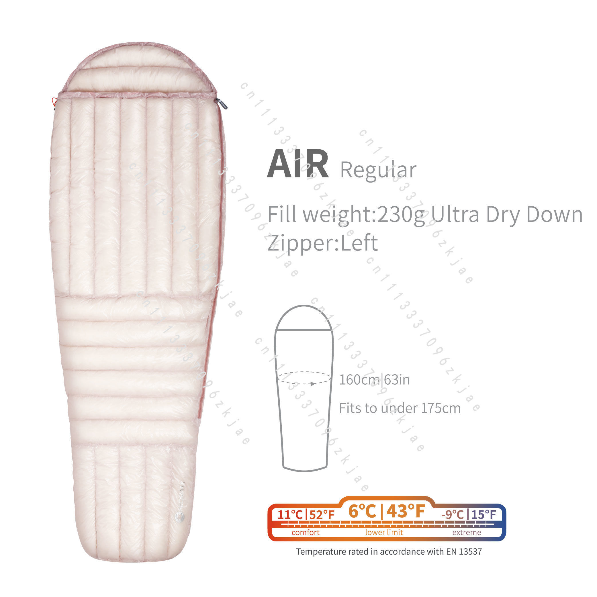 AIR 10D 800FP Saco de Dormir U - Outdoor Camping Sleeping Bag reseña y precio