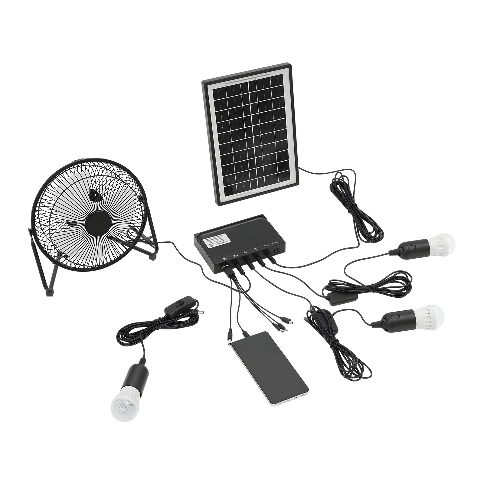 Kit de ventilador y lámpara so - Camping Solar Lantern reseña y precio