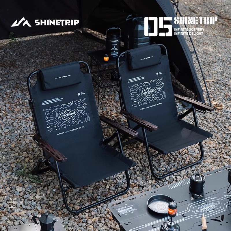 ShineTrip-sillón plegable para - Outdoor Camping High Chair reseña y precio