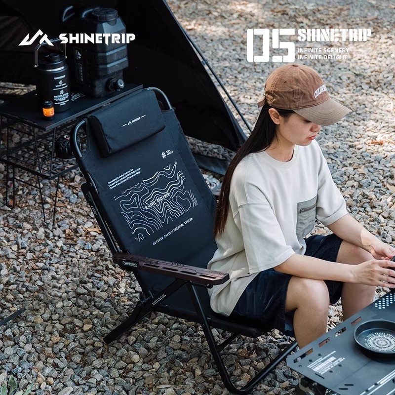 ShineTrip-sillón plegable para - Outdoor Camping High Chair reseña y precio