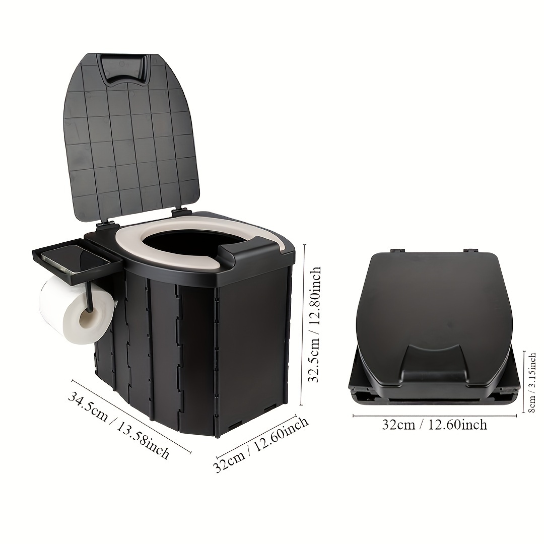 Inodoro plegable portátil con  - Outdoor Camping Carpet reseña y precio