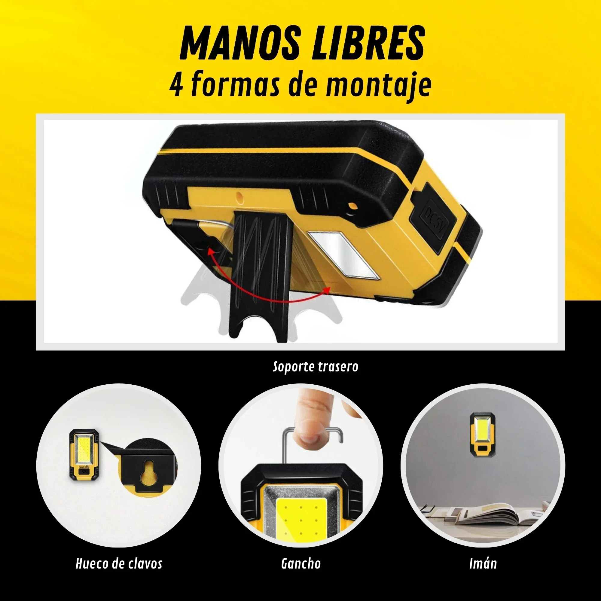 Luz de trabajo recargable port - Camping Lantern reseña y precio