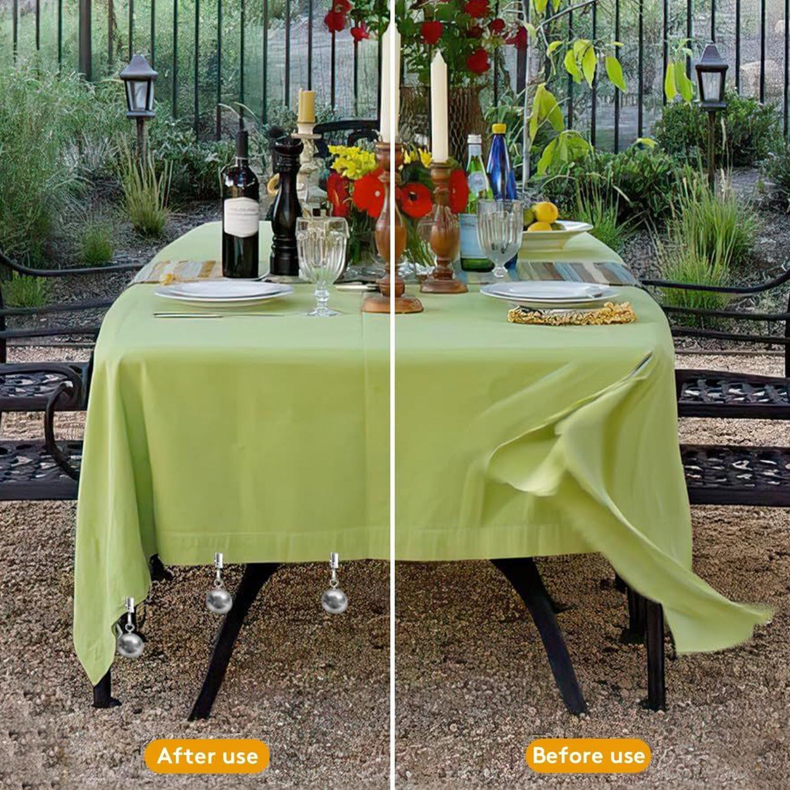 Pesos para mantel, 12 piezas,  - Outdoor Camping Kitchen reseña y precio