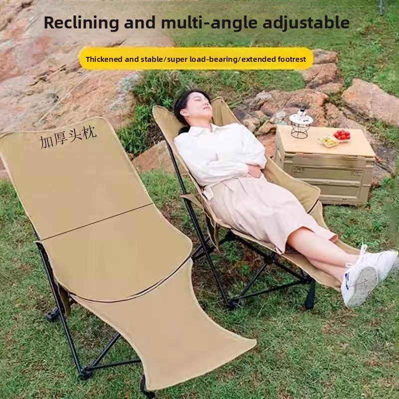 Silla Moon con cuatro reposapi - Outdoor Camping High Chair reseña y precio