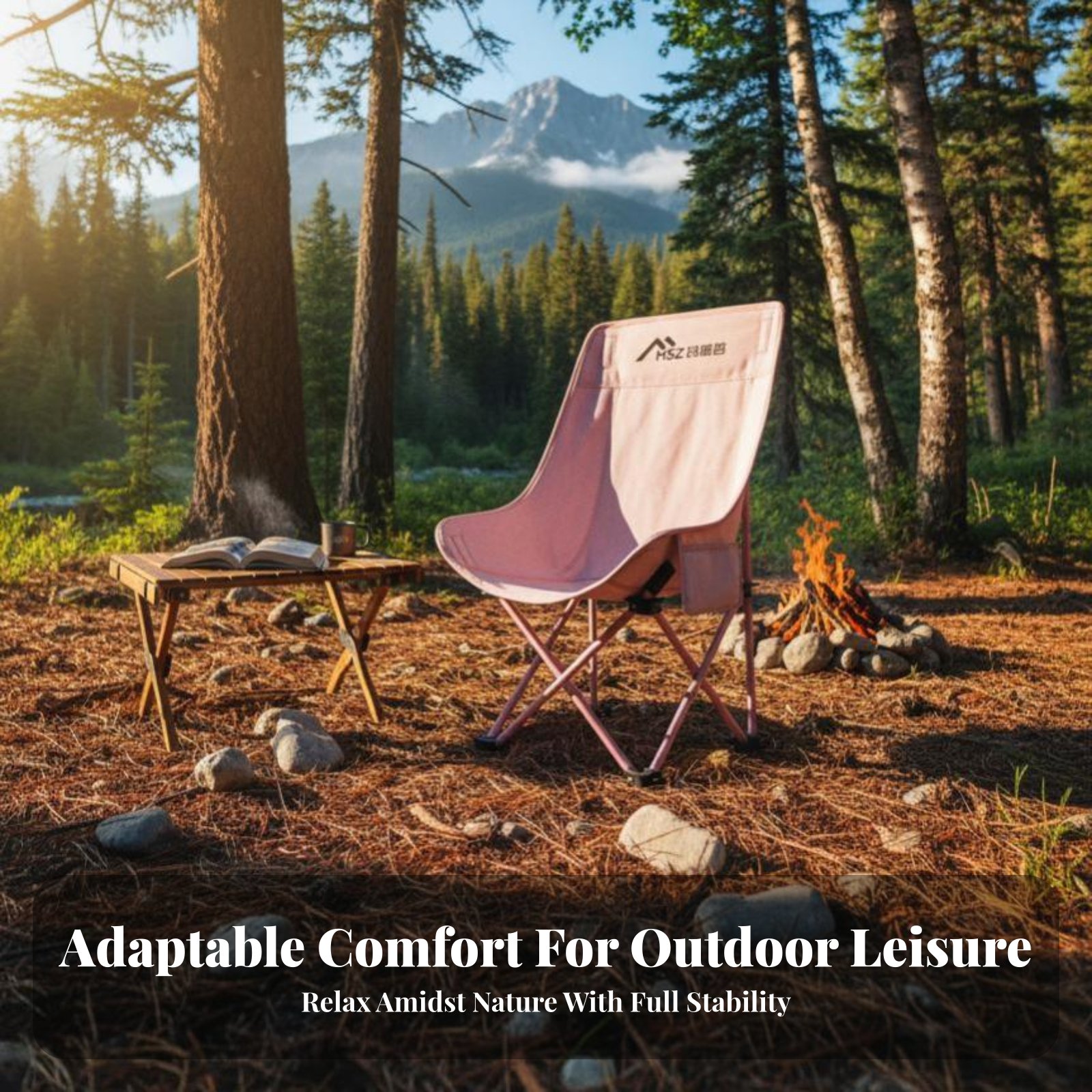 Silla Plegable de Malla con Re - Outdoor Camping High Chair reseña y precio
