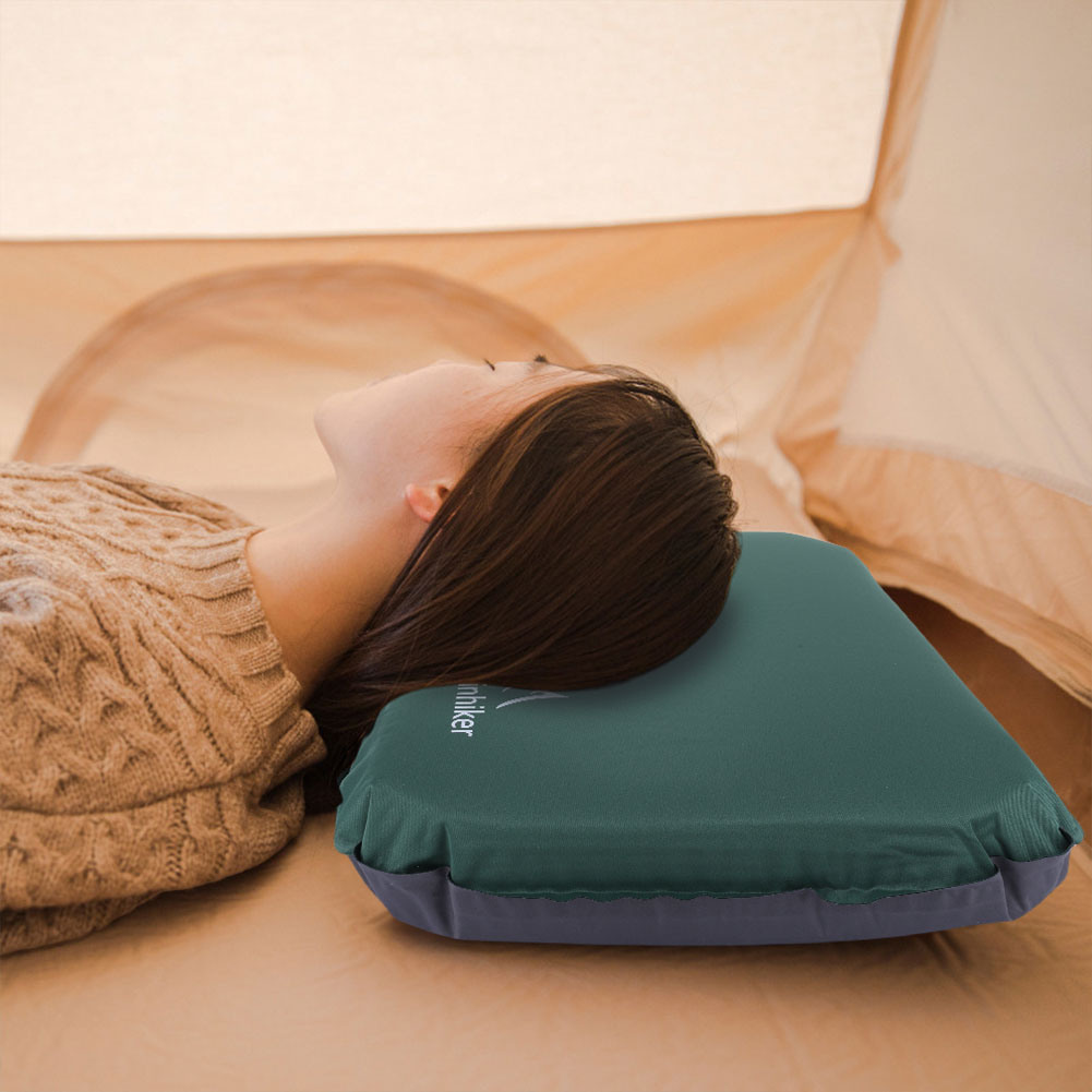 Almohada para dormir autoinfla - Camp Pillow Compressible reseña y precio