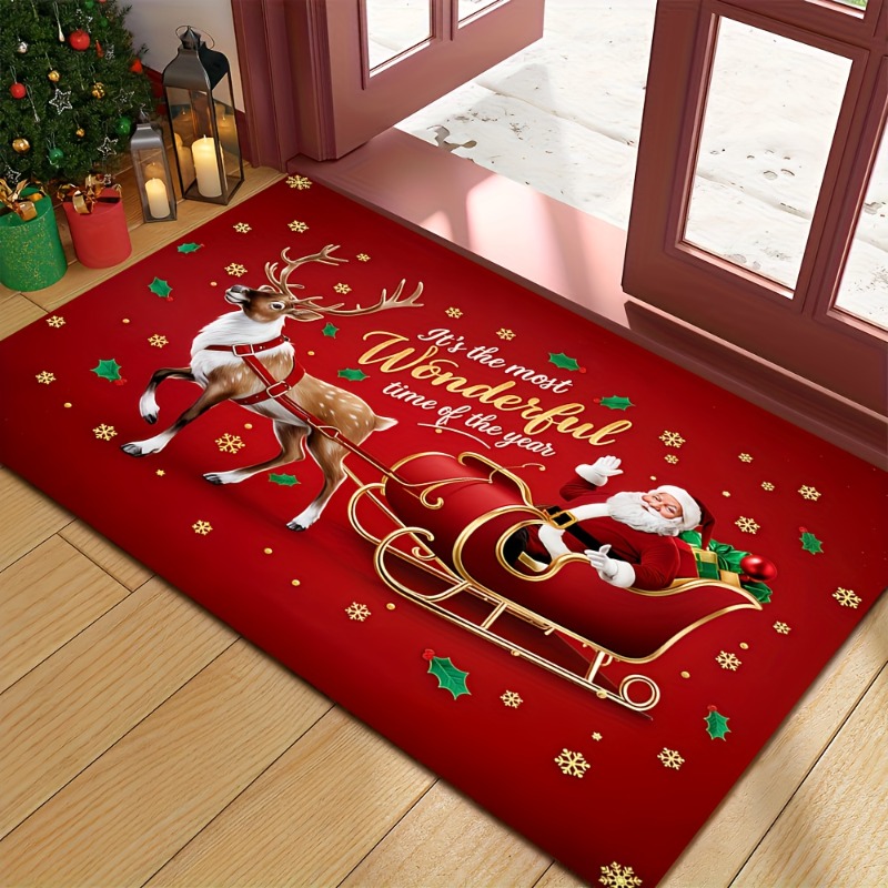 Alfombra roja de franela navid - Outdoor Camping Quotes reseña y precio