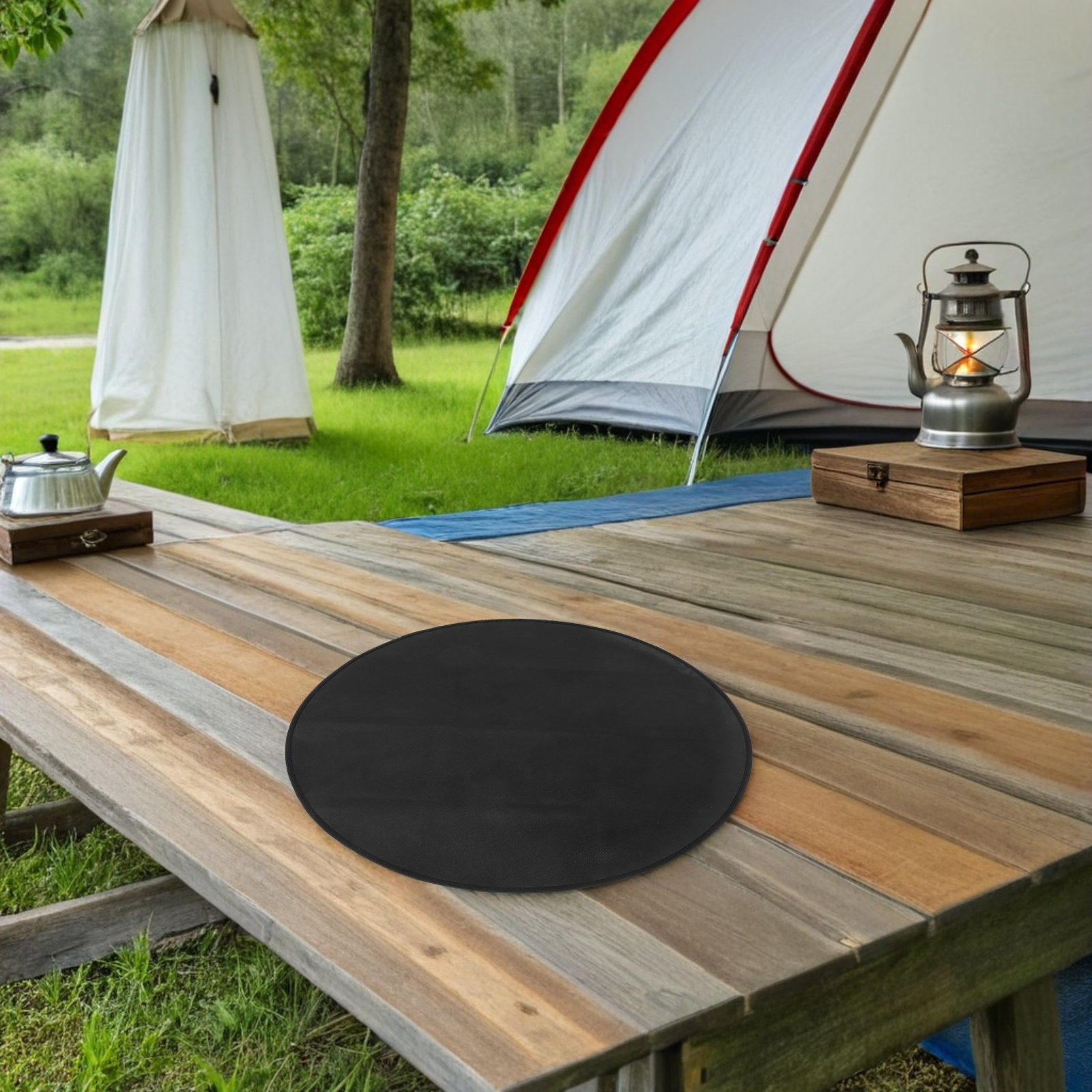 Alfombrilla Redonda Ignífuga p - Outdoor Gas Stove reseña y precio