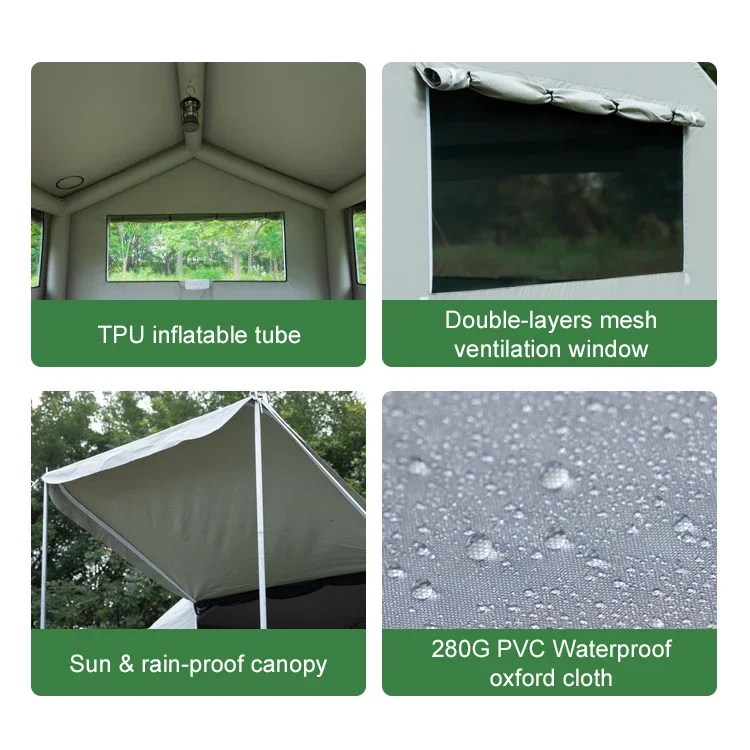Carpa Inflable Grande de Monta - Outdoor Camping On Youtube reseña y precio