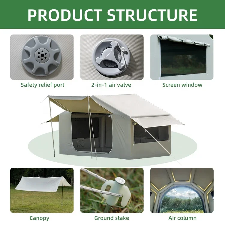 Carpa Inflable Grande de Monta - Outdoor Camping On Youtube reseña y precio