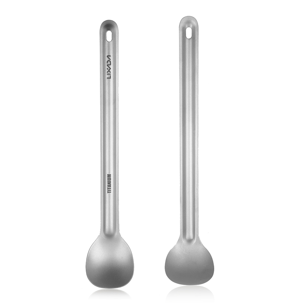 Lixada-cuchara de mango largo  - Outdoor Camping Dining Set reseña y precio