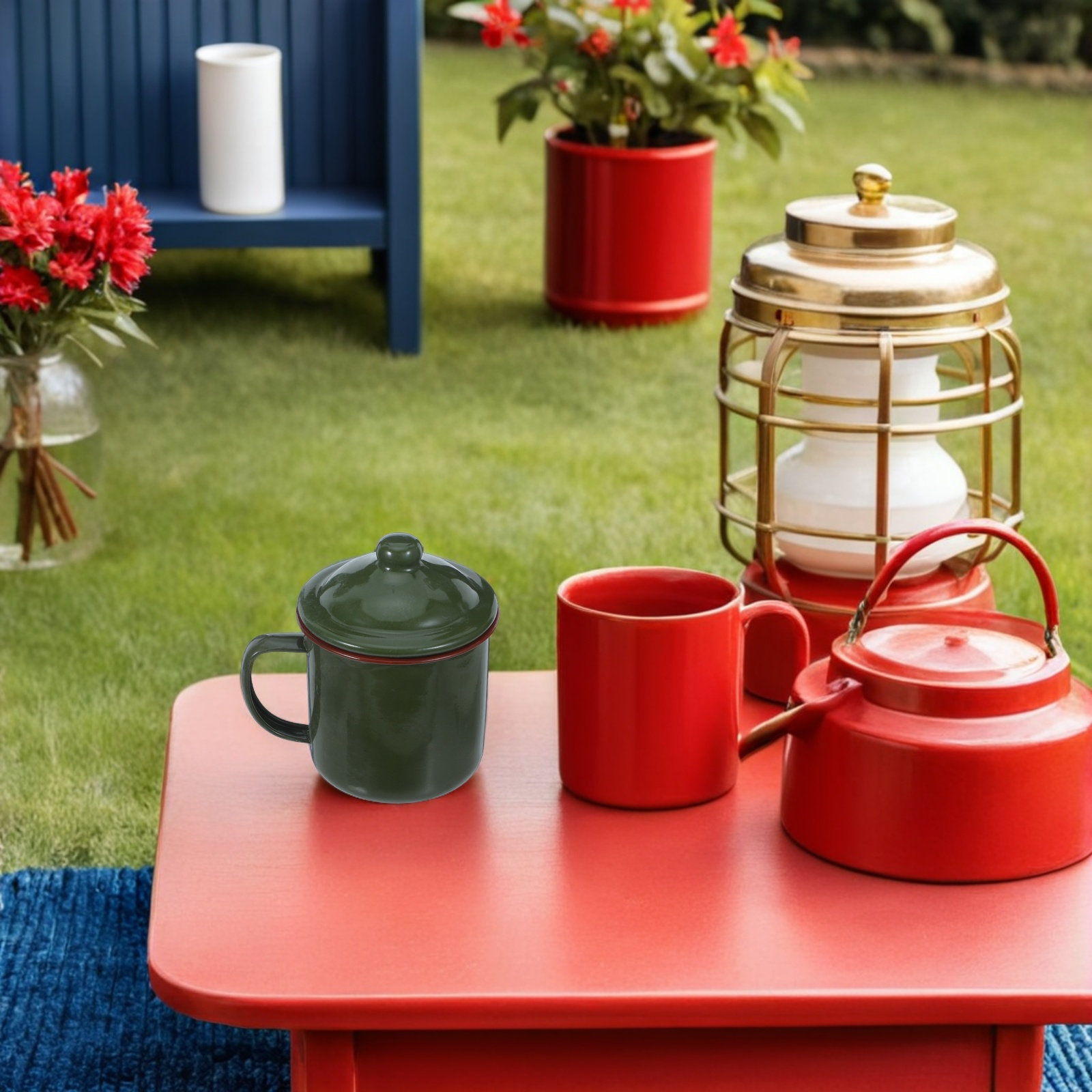 Taza Esmaltada Vintage Retro p - Outdoor Camping Ideas reseña y precio