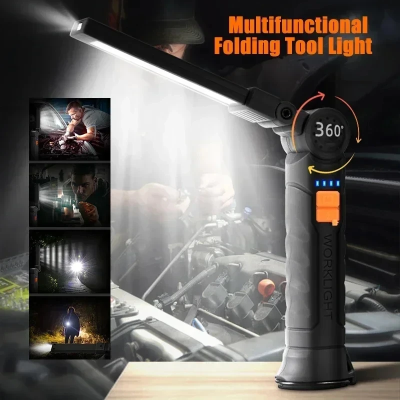 Linterna LED plegable COB, luz - Camping Lantern reseña y precio