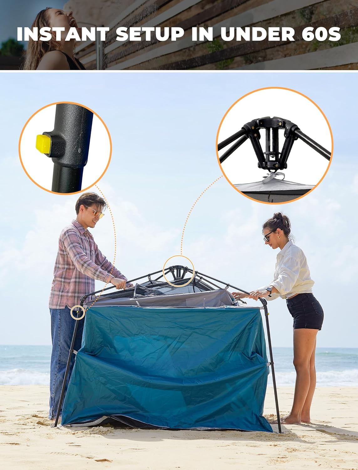 Carpa de Ducha Portátil para P - Outdoor Und Camping reseña y precio