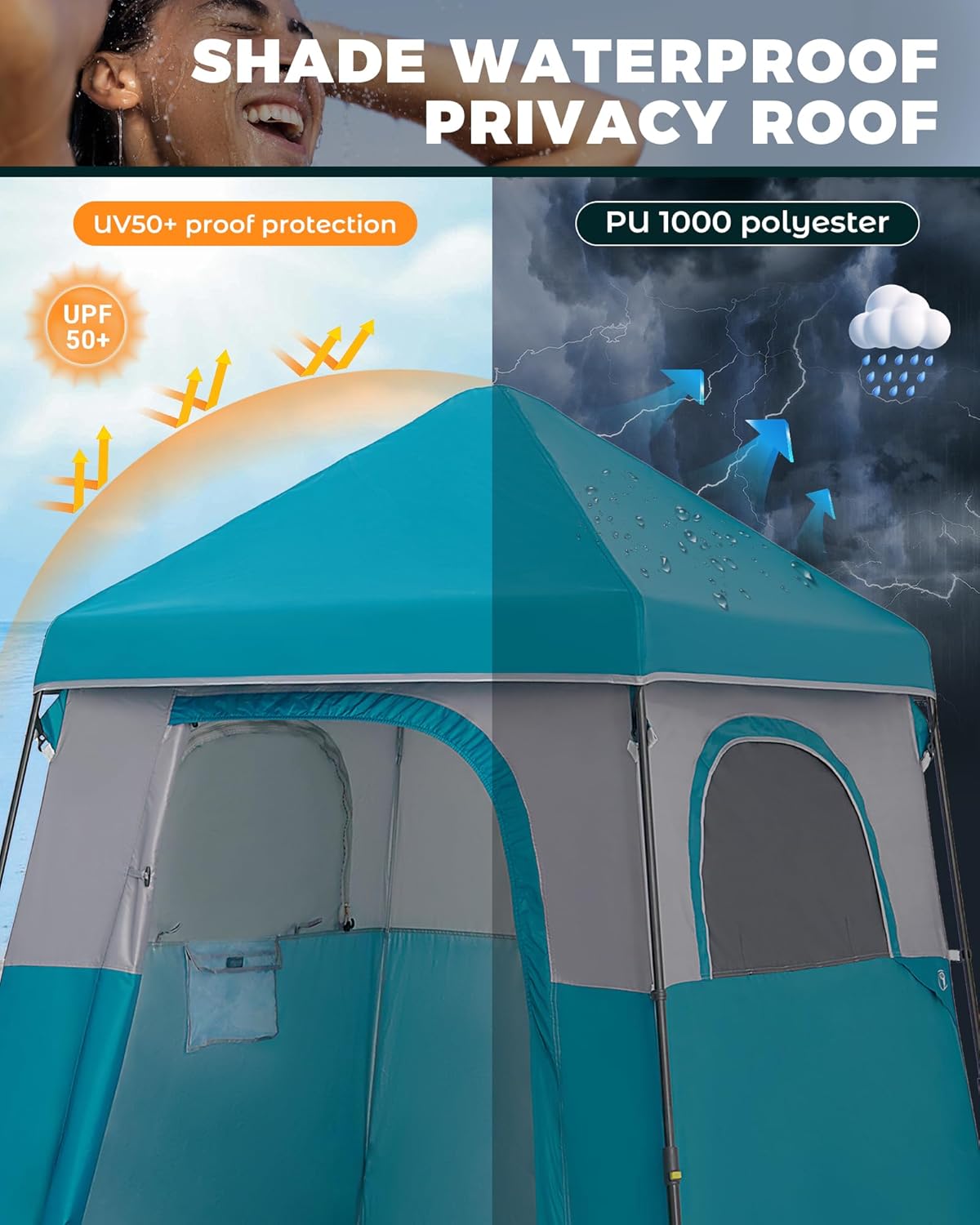Carpa de Ducha Portátil para P - Outdoor Und Camping reseña y precio