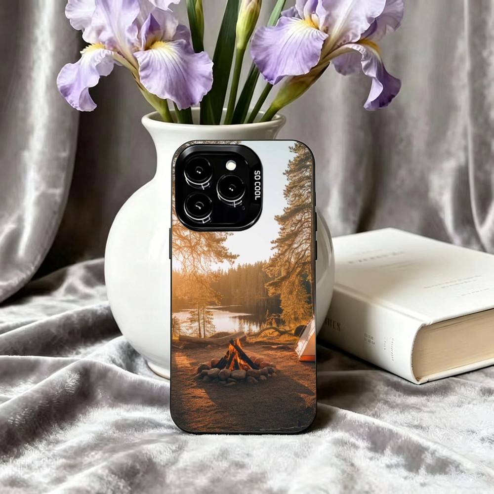 Funda para Teléfono con Diseño - Outdoor Camping Quotes reseña y precio