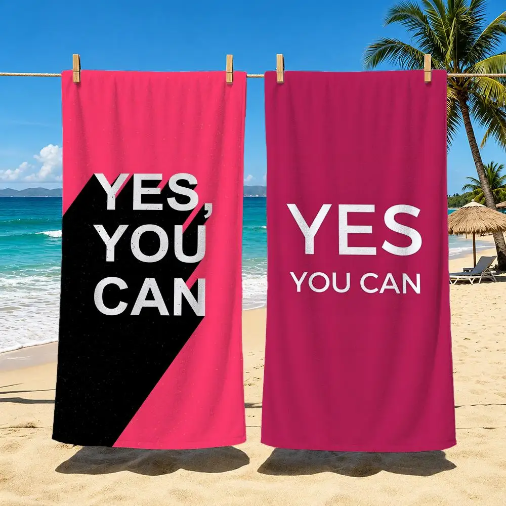 Toalla de playa Quote Y-Yes Yo - Outdoor Camping Quotes reseña y precio