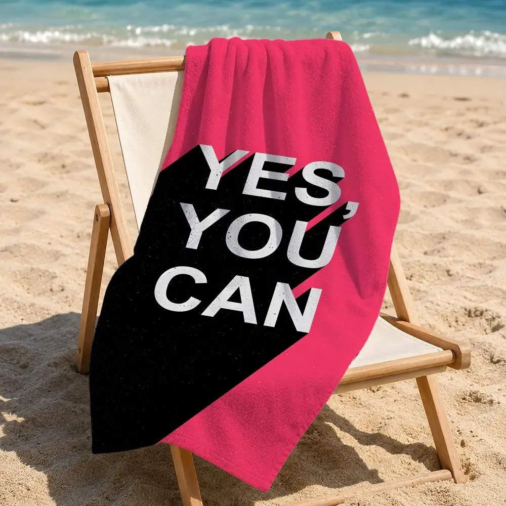 Toalla de playa Quote Y-Yes Yo - Outdoor Camping Quotes reseña y precio